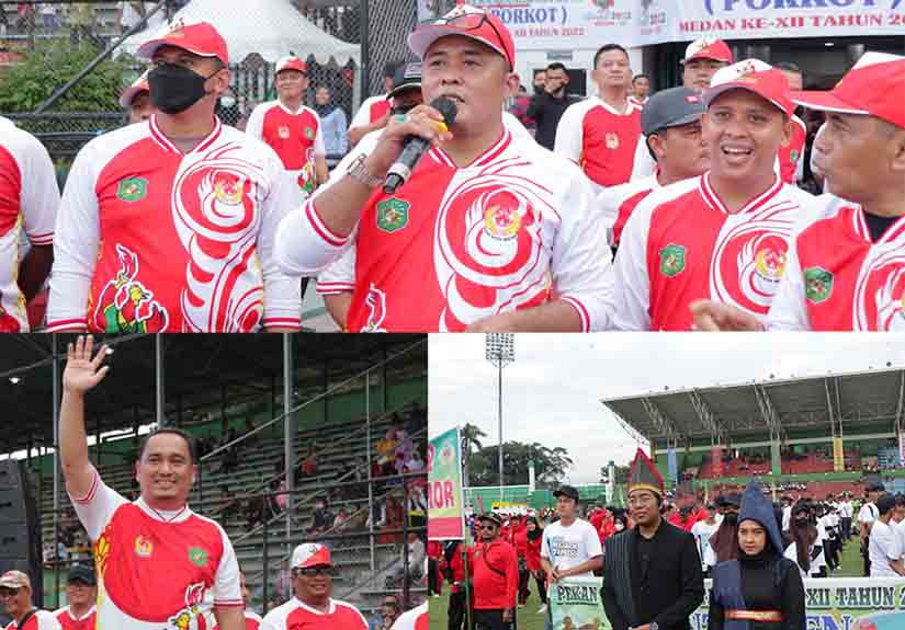 Pembukaan Porkot Kota Medan 2022 di Stadion Teladan